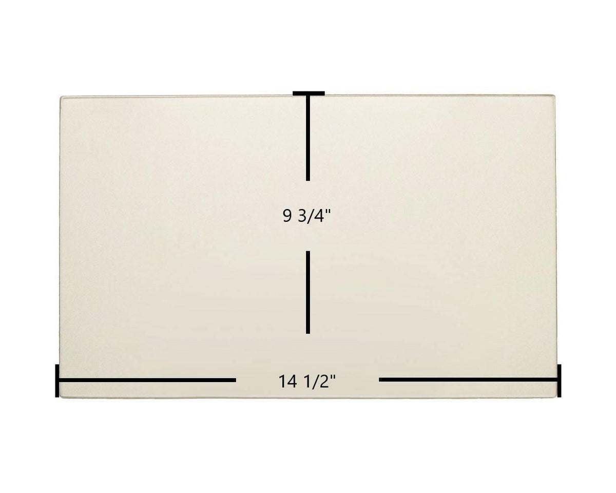 FireplaceX Heritage Bay / Pioneer Bay Ceramic Door Glass – OEM Replacement (14 1/2" x 9 3/4") | Part #930-05080 - Total Hearth