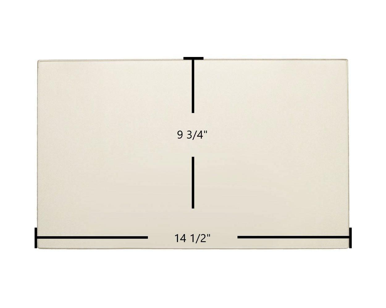 FireplaceX Heritage Bay / Pioneer Bay Ceramic Door Glass – OEM Replacement (14 1/2" x 9 3/4") | Part #930-05080 - Total Hearth