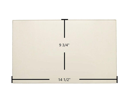 FireplaceX Heritage Bay / Pioneer Bay Ceramic Door Glass – OEM Replacement (14 1/2" x 9 3/4") | Part #930-05080 - Total Hearth