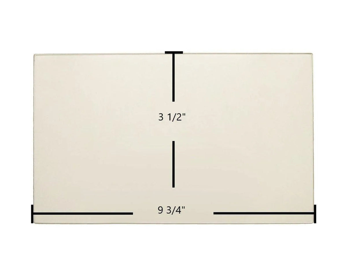 FireplaceX Heritage Bay / Pioneer Bay Side Ceramic Glass – OEM Replacement (9 3/4" x 3 1/2") | Part #930-05081 - Total Hearth