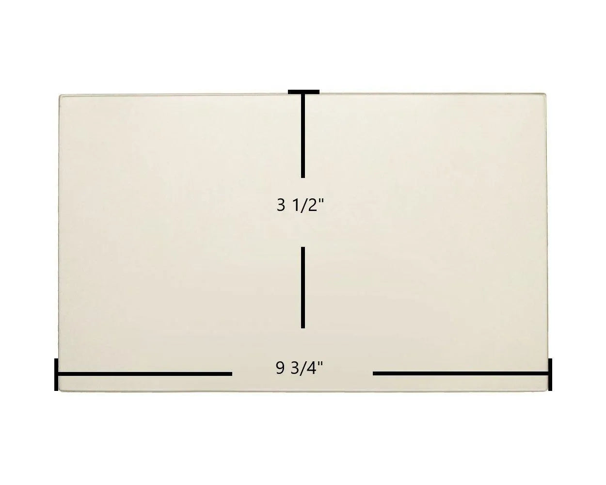 FireplaceX Heritage Bay / Pioneer Bay Side Ceramic Glass – OEM Replacement (9 3/4" x 3 1/2") | Part #930-05081 - Total Hearth