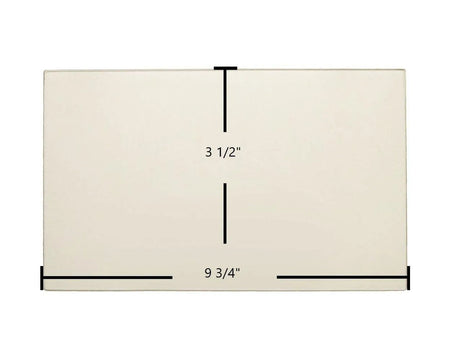 FireplaceX Heritage Bay / Pioneer Bay Side Ceramic Glass – OEM Replacement (9 3/4" x 3 1/2") | Part #930-05081 - Total Hearth