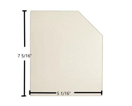 Fisher Honey Bear Replacement Glass – 5 1/16" x 7 5/16" with Cut Corner (Sold Individually) - Total Hearth