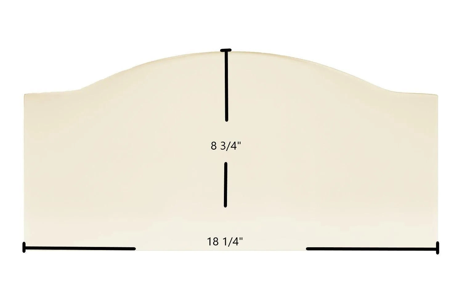Hawke Large Single Door Ceramic Glass Panel (18 1/4" x 8 3/4") | Arched Top | High-Heat Replacement | Part #Hawke-LG - Total Hearth