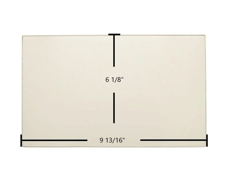Hearthstone III Ceramic Glass Panel – Replacement for Part #93-58306 (9 13/16" x 6 1/8") - Total Hearth