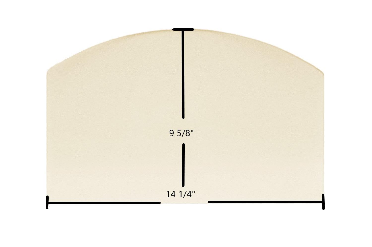 Hearthstone Craftsbury 8390 Archtop Ceramic Glass Panel – Replacement for Part #3030-047 (14 1/4" x 9 5/8") - Total Hearth