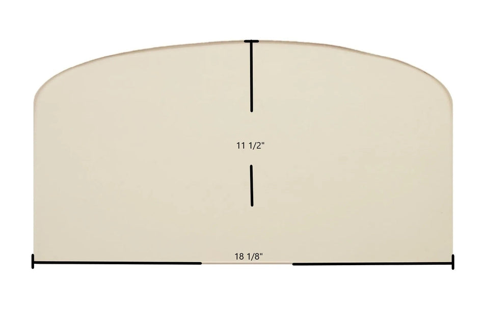 Hi-Flame Glofire 737 Ceramic Glass Panel – High-Temperature Replacement (18 1/8" x 11 1/2") - Total Hearth