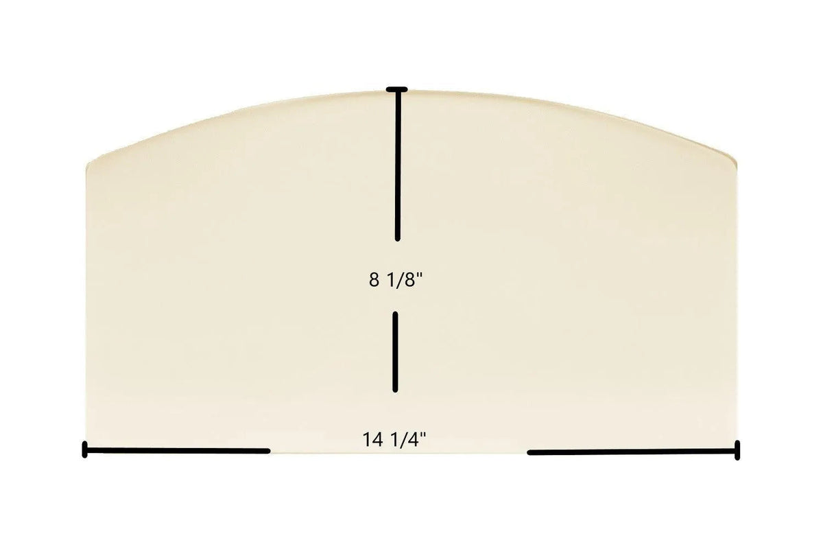 Hi-Flame HF-517UB Pony Ceramic Glass Panel – High-Temperature Replacement (14 1/4" x 8 1/8") - Total Hearth