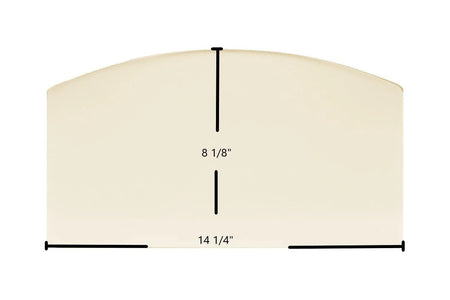 Hi-Flame HF-517UB Pony Ceramic Glass Panel – High-Temperature Replacement (14 1/4" x 8 1/8") - Total Hearth