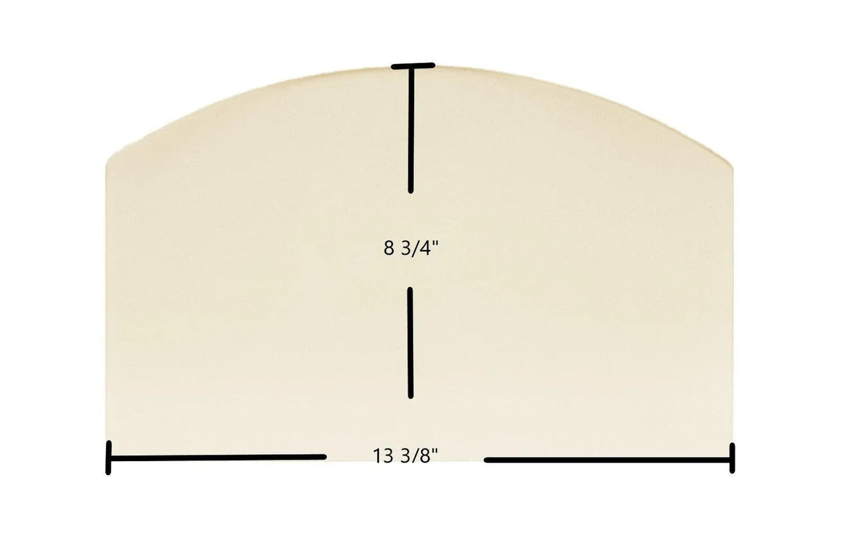 Hudson River Catskill Wood Stove Ceramic Glass Panel (13 3/8" x 8 3/4") | HUD-Cat-Arch OEM Archtop Replacement - Total Hearth