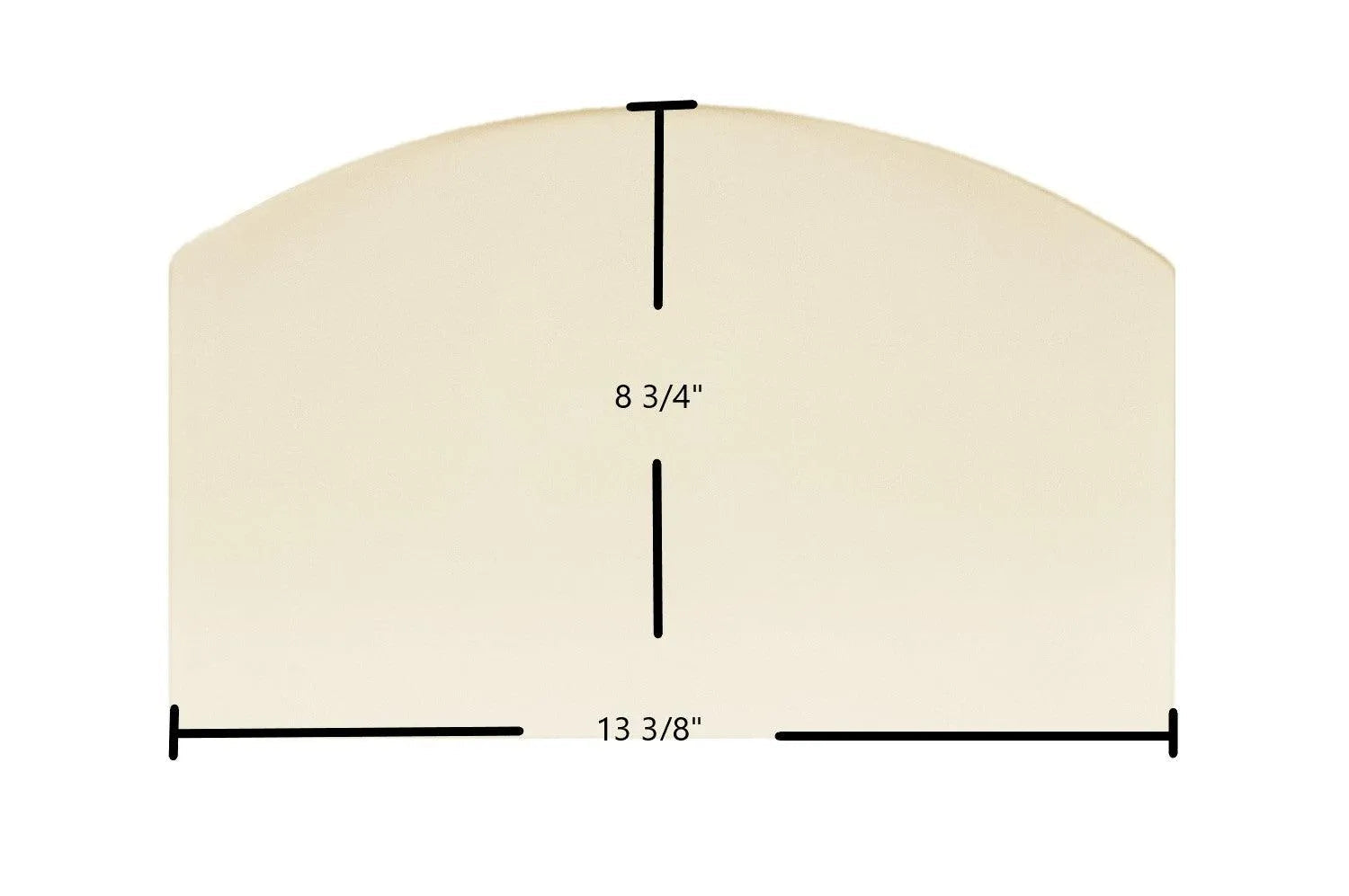 Hudson River Catskill Wood Stove Ceramic Glass Panel (13 3/8" x 8 3/4") | HUD-Cat-Arch OEM Archtop Replacement - Total Hearth
