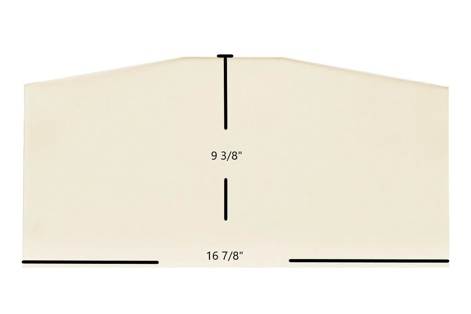 Hutch Fireplace Insert Ceramic Glass Panel – High-Temperature Replacement (16 7/8" x 9 3/8") - Total Hearth