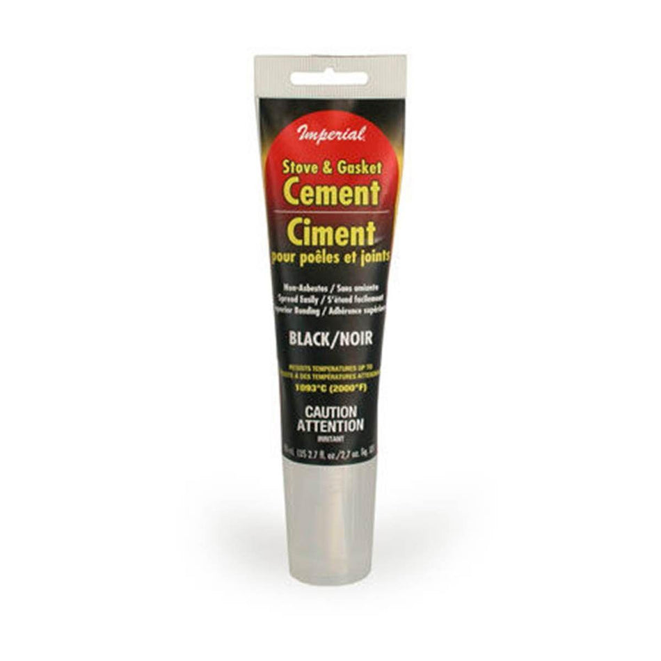 Gasket Cement (Black) – 2.7 oz Tube | KK0075-A | High-Temp Adhesive for Wood Stove Gaskets | Imperial Manufacturing - Total Hearth
