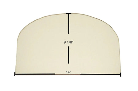 Jotul F 3 / Series 3 Ceramic Glass Panel – Replacement for Part #126140 (14" x 9 1/8") - Total Hearth