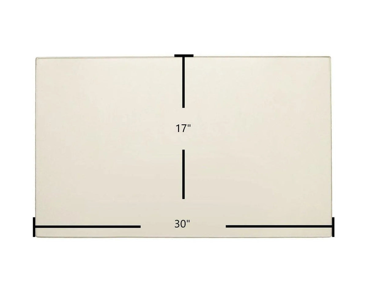 Kozy Heat 740 DV / 936 / 961 Ceramic Glass Panel – 30" x 17" - Total Hearth