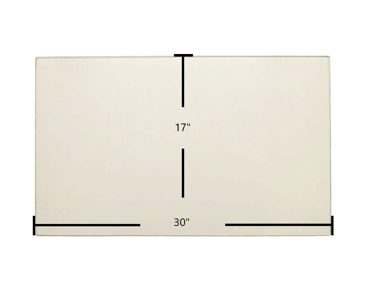 Kozy Heat 740 DV / 936 / 961 Ceramic Glass Panel – 30" x 17" - Total Hearth