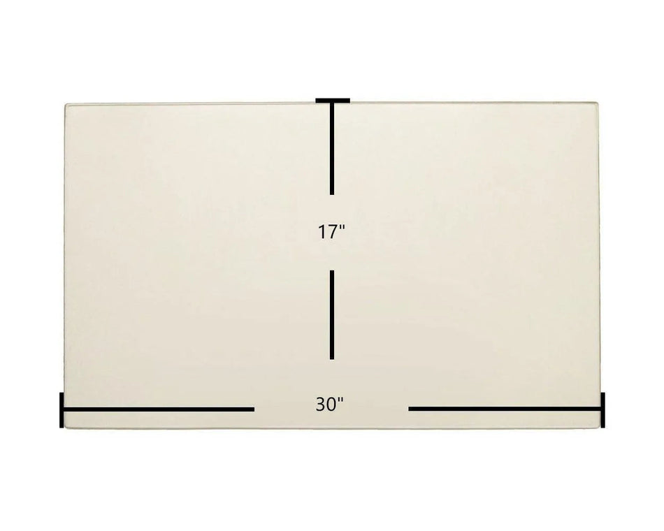 Kozy Heat 740 DV / 936 / 961 Ceramic Glass Panel – 30" x 17" - Total Hearth