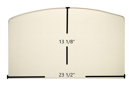 Lennox Brentwood Archtop Ceramic Glass Panel – 22 1/2" x 13 1/8" (Part #PR-SR2230 / PR-SR2222) - Total Hearth