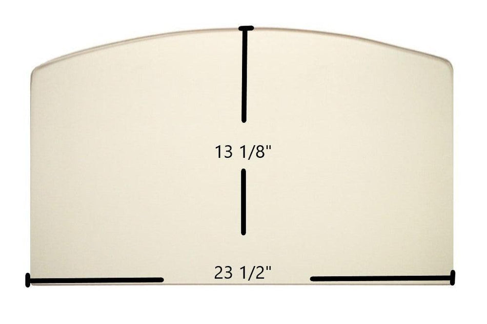 Lennox Brentwood Archtop Ceramic Glass Panel – 22 1/2" x 13 1/8" (Part #PR-SR2230 / PR-SR2222) - Total Hearth