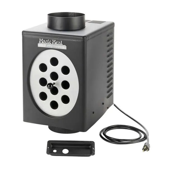 Magic Heat Wood Stove Heat Reclaimer for 8" Pipe (MH-8R) – 225 CFM Thermostatic Heat Exchanger Fan - Total Hearth
