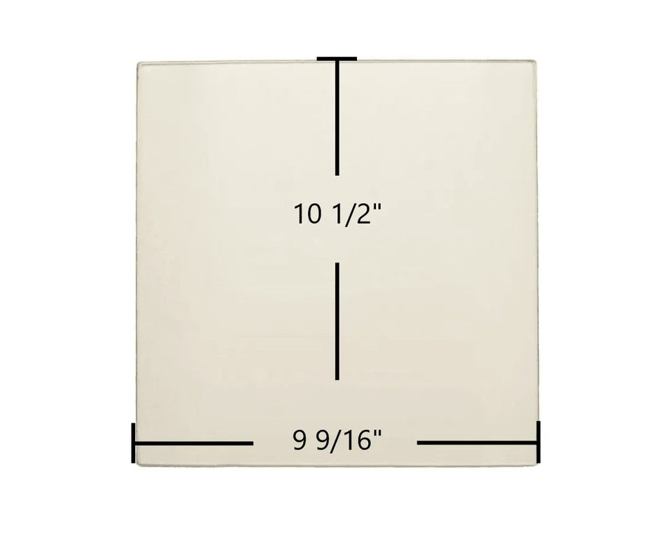 Morso S81 / S81-90 Ceramic Glass Panel – 9 9/16" x 10 1/2" (Part #57811800) - Total Hearth
