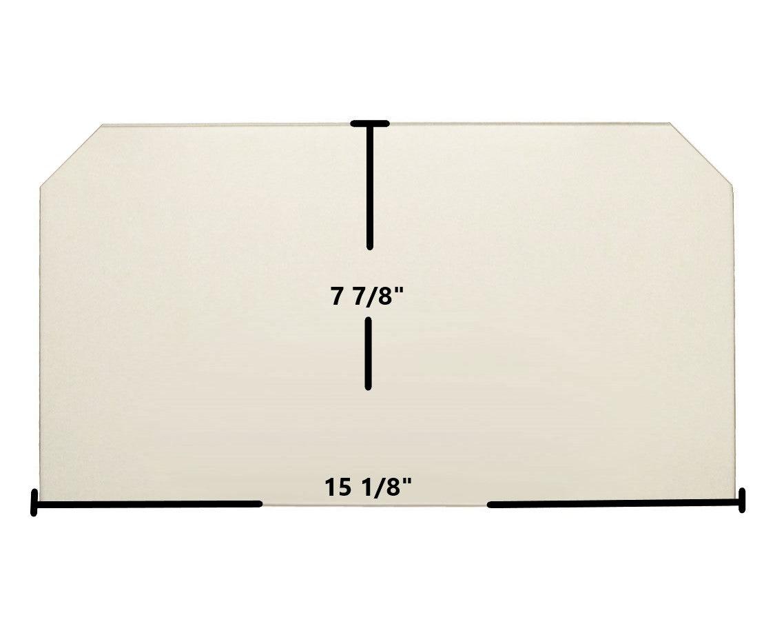 Country Small Single Door Ceramic Glass Panel – 15 1/8" x 7 7/8" (Part #CO-06) - Total Hearth
