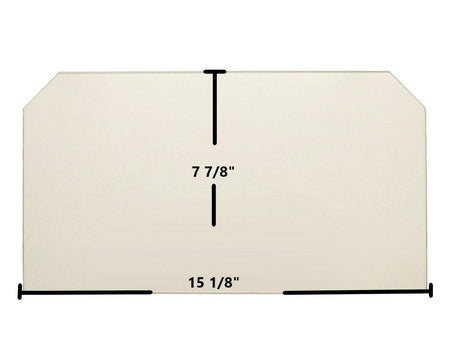 Country Small Single Door Ceramic Glass Panel – 15 1/8" x 7 7/8" (Part #CO-06) - Total Hearth
