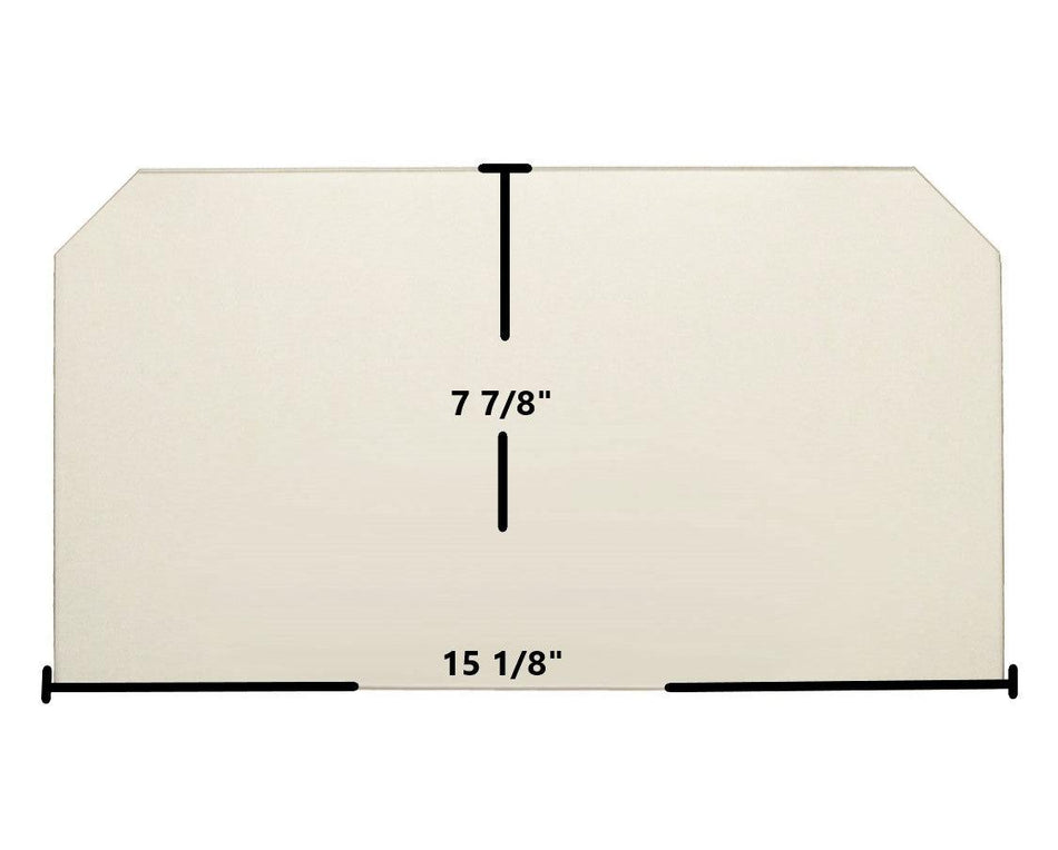Country Small Single Door Ceramic Glass Panel – 15 1/8" x 7 7/8" (Part #CO-06) - Total Hearth