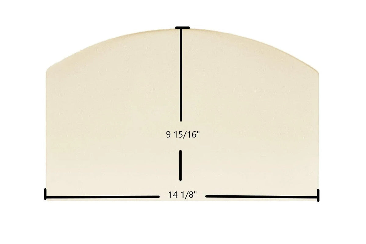 PelPro Arch Top Pellet PPC90 Ceramic Glass Panel (14 1/8" x 9 15/16") – Replaces SRV-7081-173 - Total Hearth