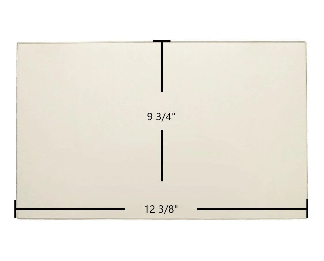 Preway Double Door Ceramic Glass Panels – High-Temperature Replacement Glass (12 3/8" x 9 3/4") - Total Hearth
