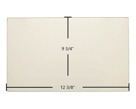 Preway Double Door Ceramic Glass Panels – High-Temperature Replacement Glass (12 3/8" x 9 3/4") - Total Hearth