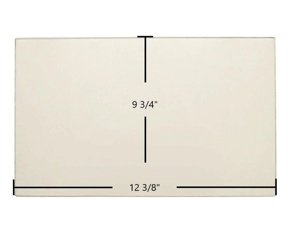 Preway Double Door Ceramic Glass Panels – High-Temperature Replacement Glass (12 3/8" x 9 3/4") - Total Hearth