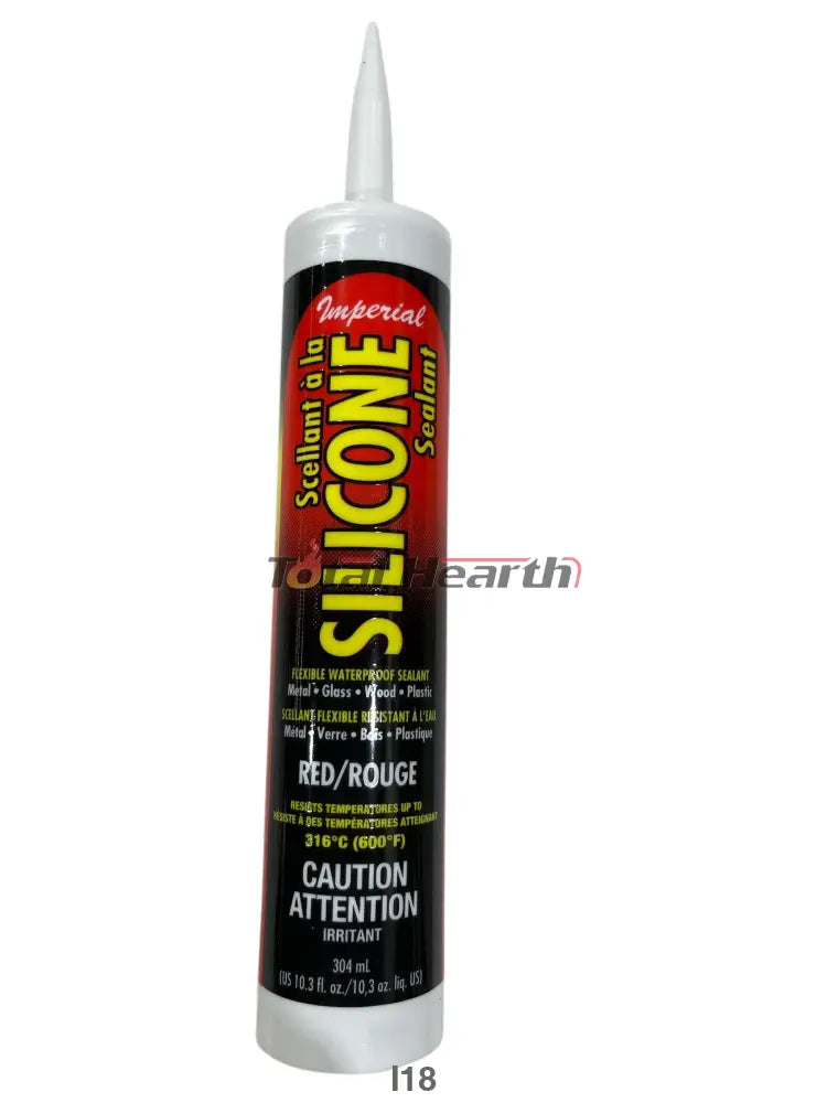 Red Silicone Sealant – 10.3 oz Caulking Tube | KK0205 | High-Temp Flexible Waterproof Sealant | Imperial Manufacturing