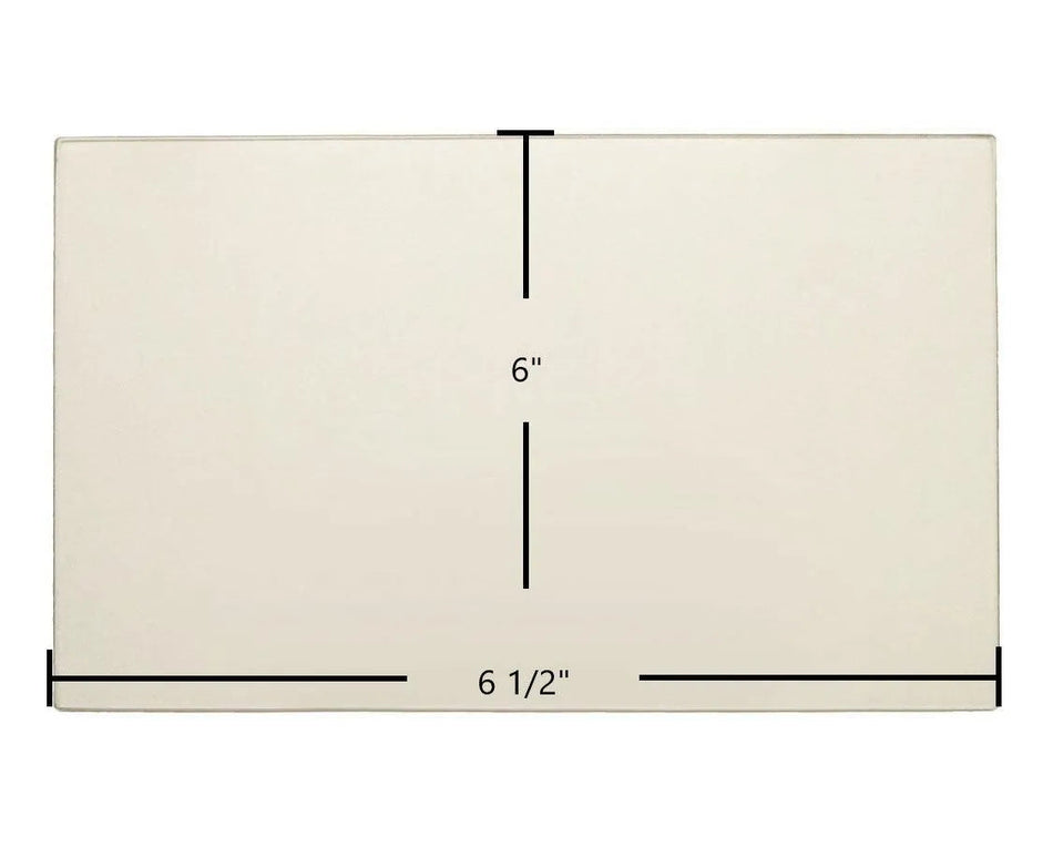 Sierra 200 & 1200 Glass Panel – 6 1/2" x 6" High-Temperature Ceramic Replacement - Total Hearth