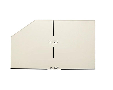 Silent Flame Model 2058 Glass Panel (7SF2058) – 15 1/2" x 9 1/2" High-Temperature Ceramic Replacement - Total Hearth