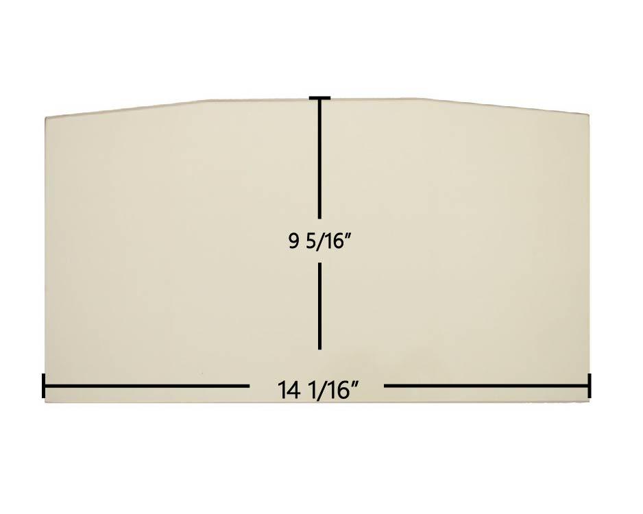 Sweet Home Single Door Ceramic Glass Panel – 14 1/16" x 9 5/16" - Total Hearth
