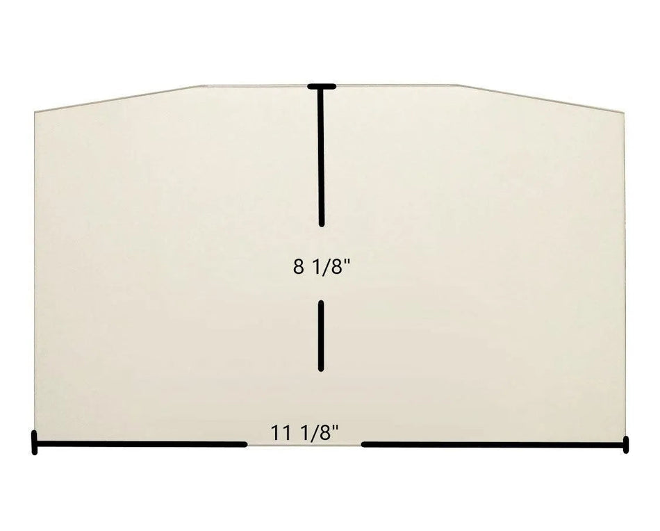 Sweet Home Small Single Door Ceramic Glass Panel (7GSHS) – 11 1/8" x 8 1/8" - Total Hearth