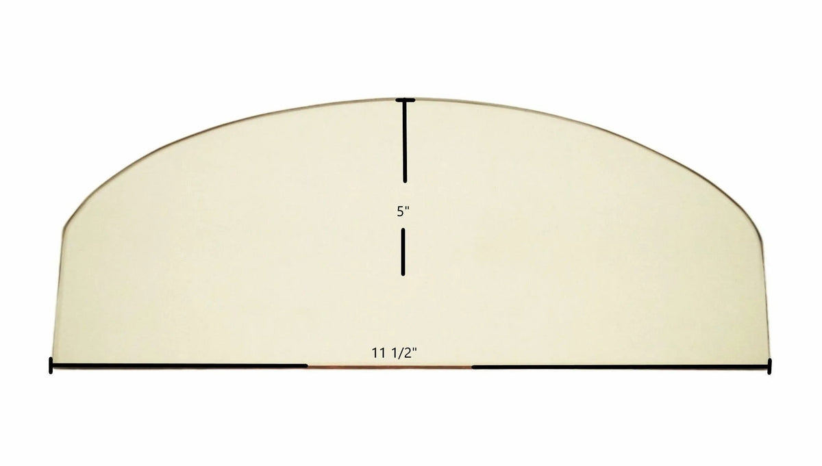 Vermont Castings Resolute Single Door Glass Panel (11 1/2" x 5") | OEM High-Temp Replacement - Total Hearth