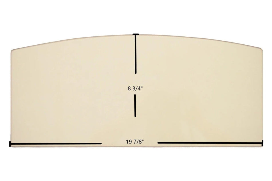 Vogelzang Mountaineer VG650ELG Archtop Glass Panel (19 7/8" x 8 3/4") | OEM High-Temp Replacement | Part #891108arch - Total Hearth