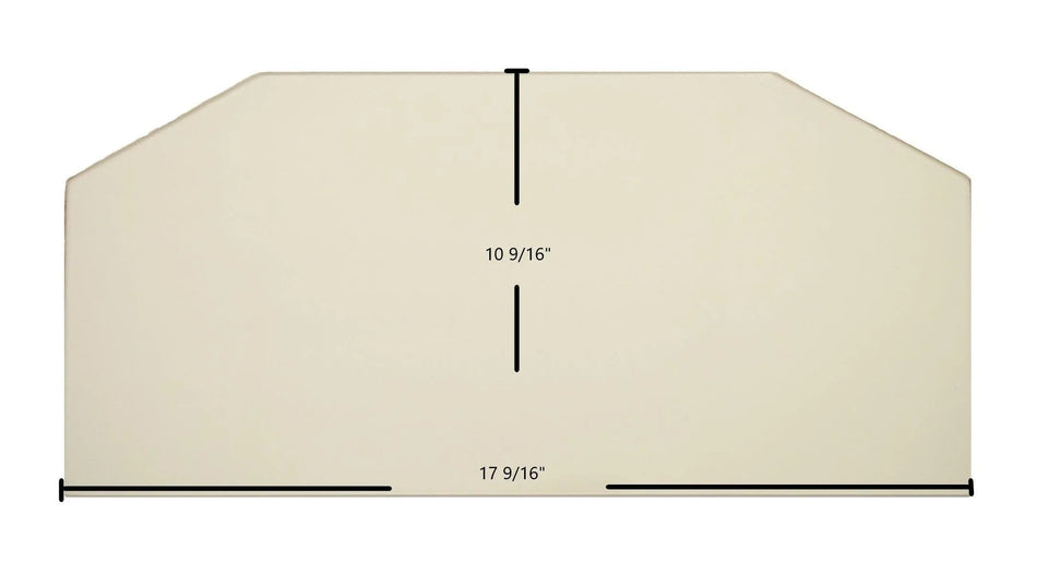 Waterford Emerald Glass Panel (17 9/16" x 10 9/16") | High-Temp Ceramic Replacement | USA-Made Wood Stove Glass - Total Hearth