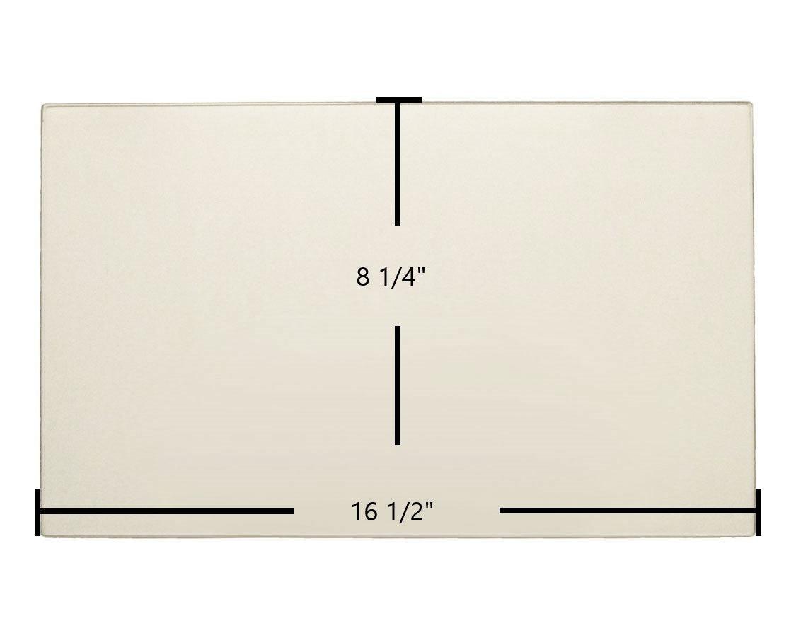 US Stove American Harvest Pellet 6033, 6035, 6037 Ceramic Glass Panel (891075) – 16 1/2" x 8 1/4" - Total Hearth
