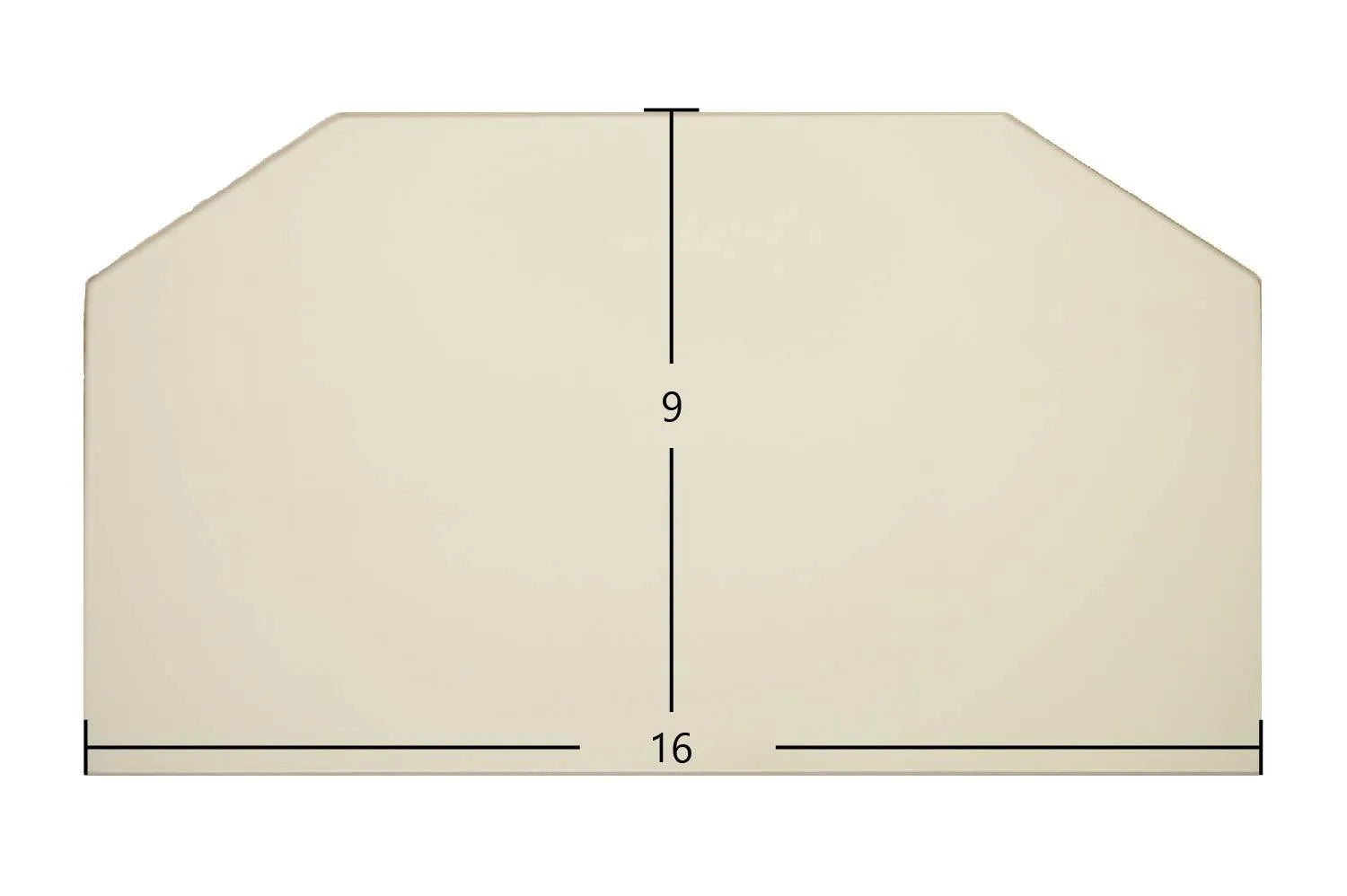 Aurora 16" x 9" Arch Glass - Woodstove Fireplace Glass