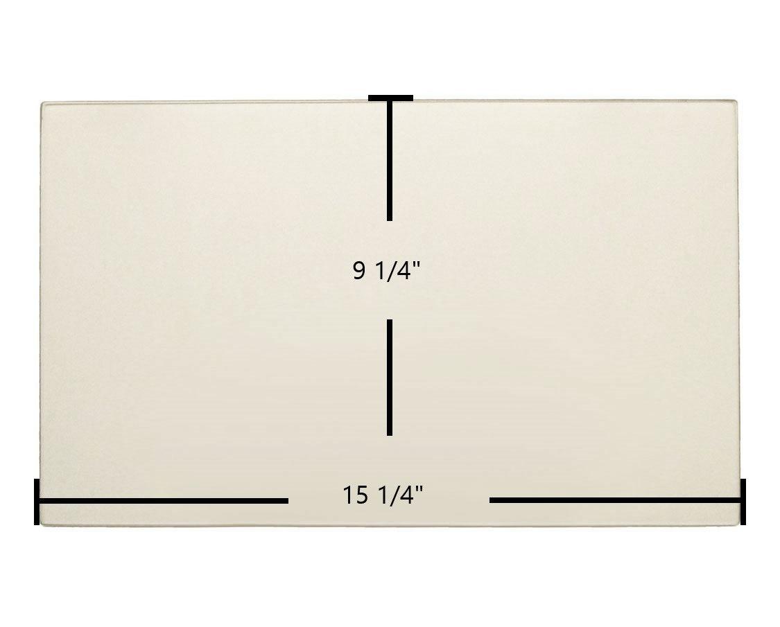 Avalon 1250 / 1750 / Spokane Door Glass Replacement – 15 1/4" x 9 1/4" High-Temperature Ceramic Glass Panel (250-00177) - Total Hearth