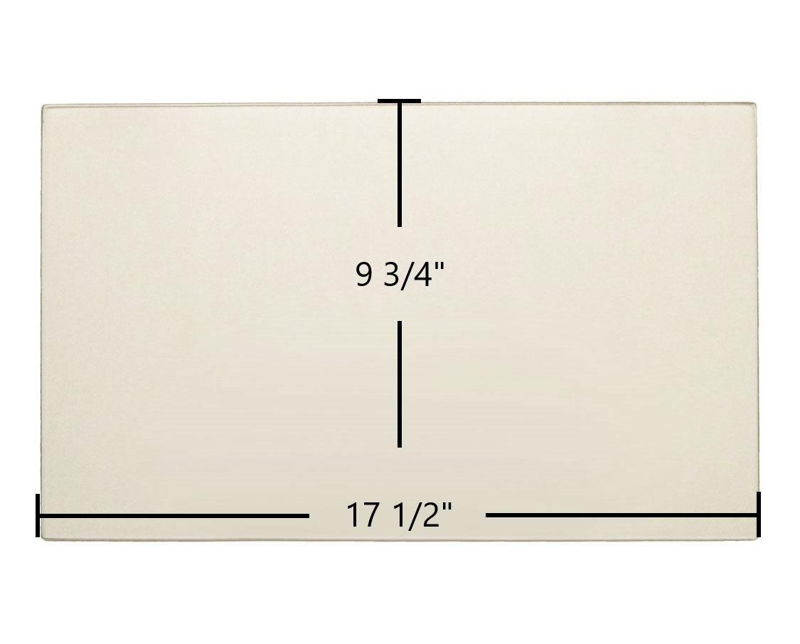Avalon Avanti Front Door Glass Replacement – 17 1/2" x 9 3/4" High-Temperature Ceramic Glass Panel (930-05080) - Total Hearth