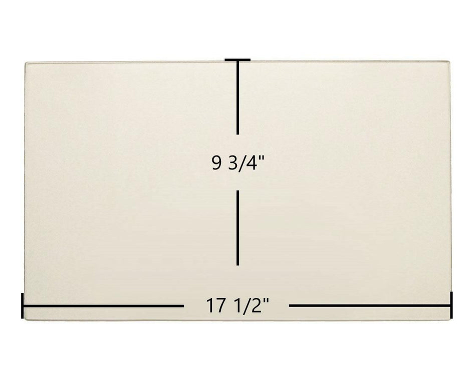 Avalon Avanti Front Door Glass Replacement – 17 1/2" x 9 3/4" High-Temperature Ceramic Glass Panel (930-05080) - Total Hearth