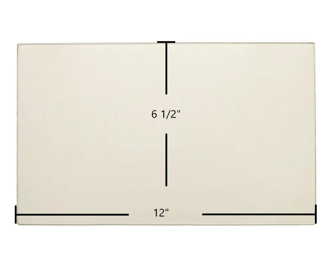 Carolina Spirit Door Glass Replacement – 12" x 6 1/2" High-Temperature Ceramic Glass Panel (12*612 Glass) - Total Hearth