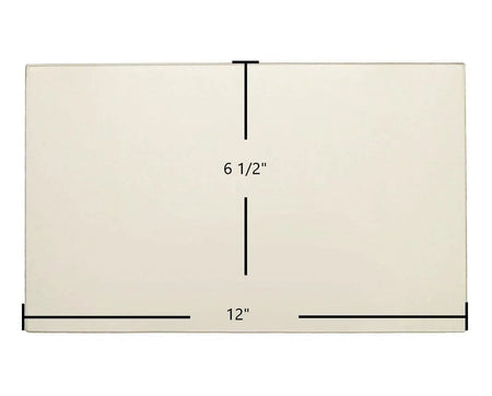 Carolina Spirit Door Glass Replacement – 12" x 6 1/2" High-Temperature Ceramic Glass Panel (12*612 Glass) - Total Hearth