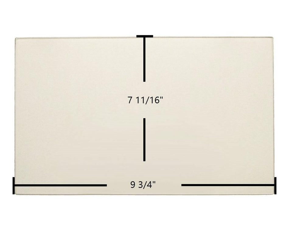 Black Bart 7BBDD Door Glass Replacement – 9 3/4" x 7 11/16" High-Temperature Ceramic Glass Panel (B7BBDD) - Total Hearth