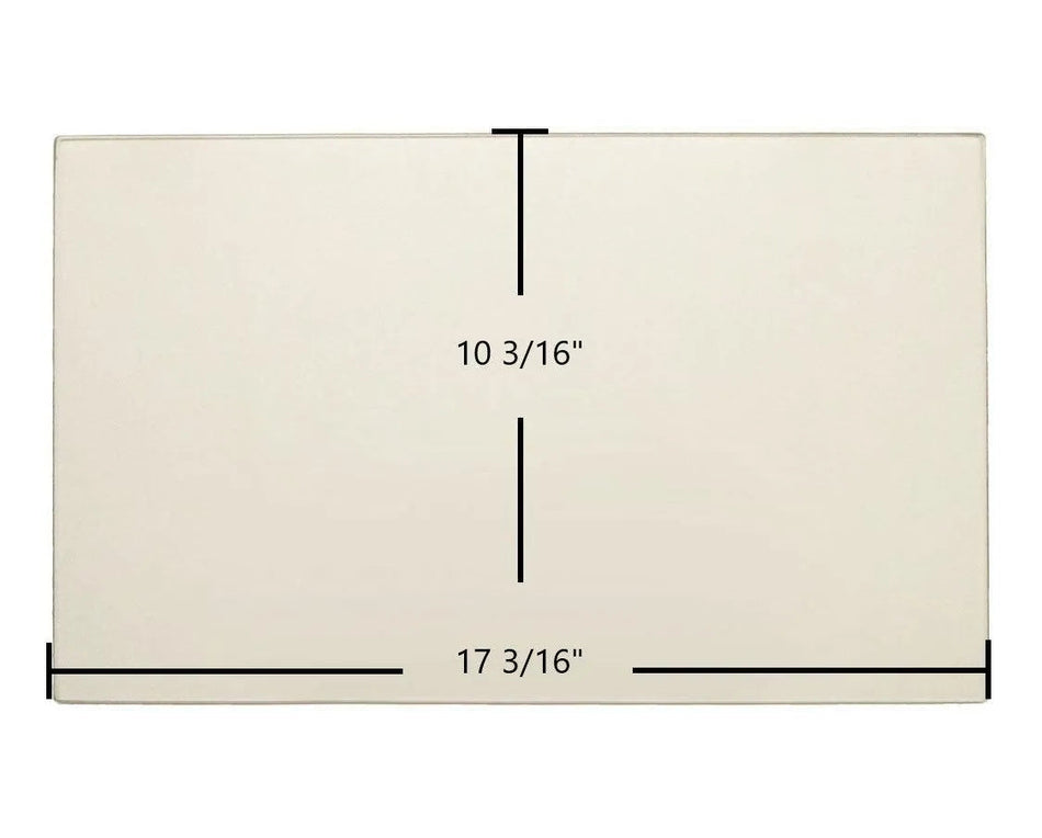 Blaze King Pegasus Gas 9603 Center Glass Replacement – 17 3/16" x 10 3/16" High-Temperature Ceramic Glass Panel (9306 / 9603 Glass) - Total Hearth