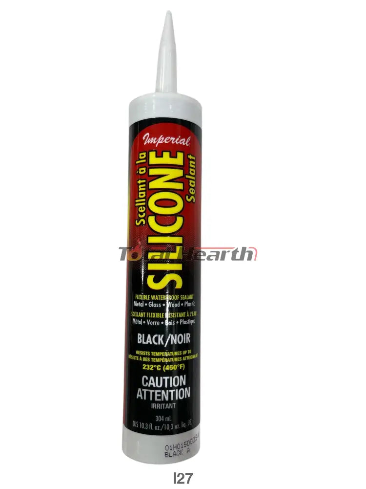 Black Silicone Sealant – KK0202 | 10.3 oz Caulking Tube | Waterproof & Flexible | High Temp Rated to 450°F (232°C) | For Metal, Glass, Wood & Plastic